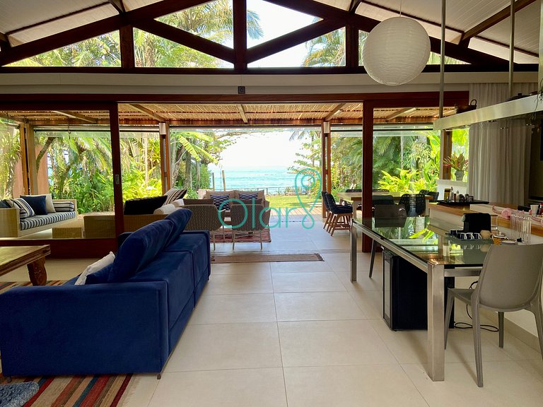 Casa fora de condomínio, pé na areia, para até 9 pessoas