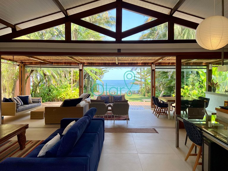 Casa fora de condomínio, pé na areia, para até 9 pessoas