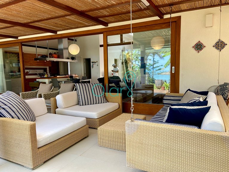 Casa fora de condomínio, pé na areia, para até 9 pessoas