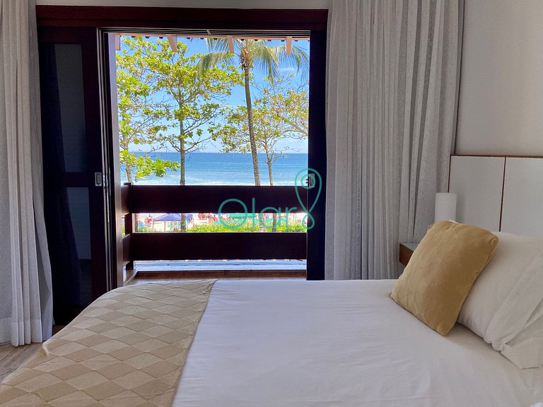 Casa em condomínio com 5 suítes, pé-na-areia, em Juquehy