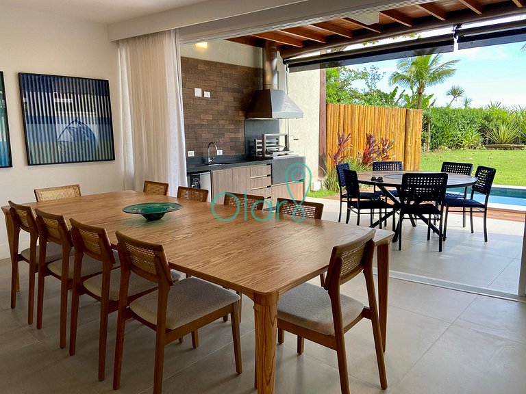 Casa Pé na Areia com 6 Suítes em Condomínio na Barra do Una