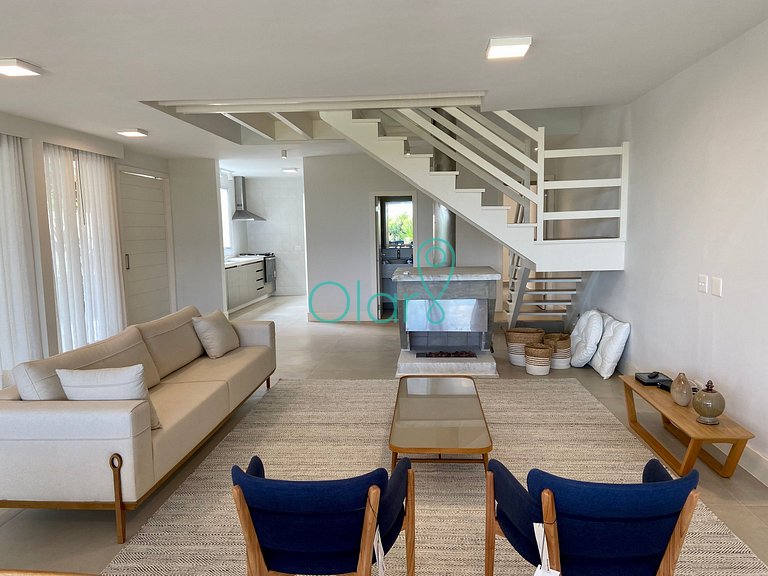 Casa Pé na Areia com 6 Suítes em Condomínio na Barra do Una
