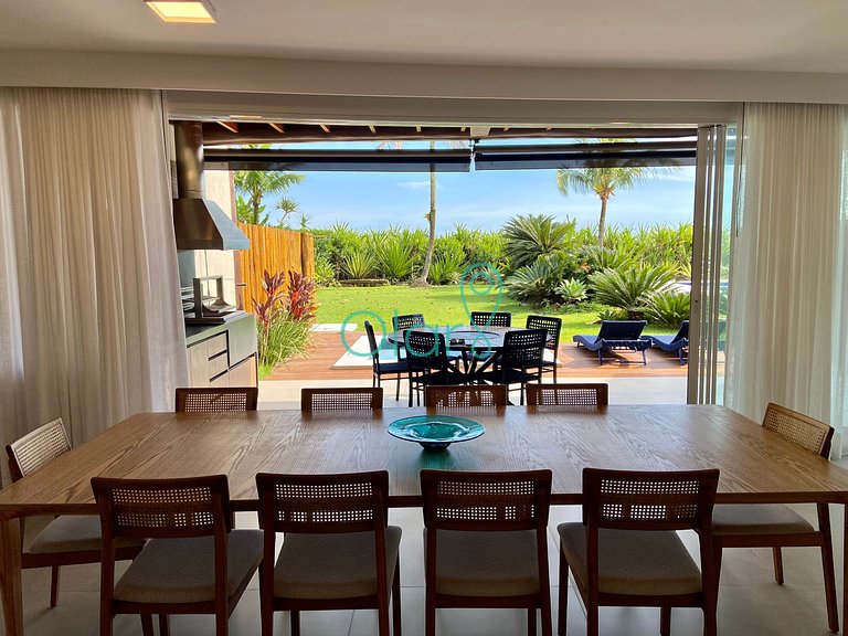 Casa Pé na Areia com 6 Suítes em Condomínio na Barra do Una