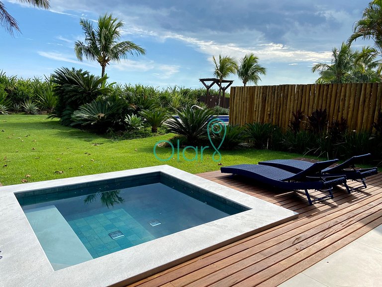 Casa Pé na Areia com 6 Suítes em Condomínio na Barra do Una