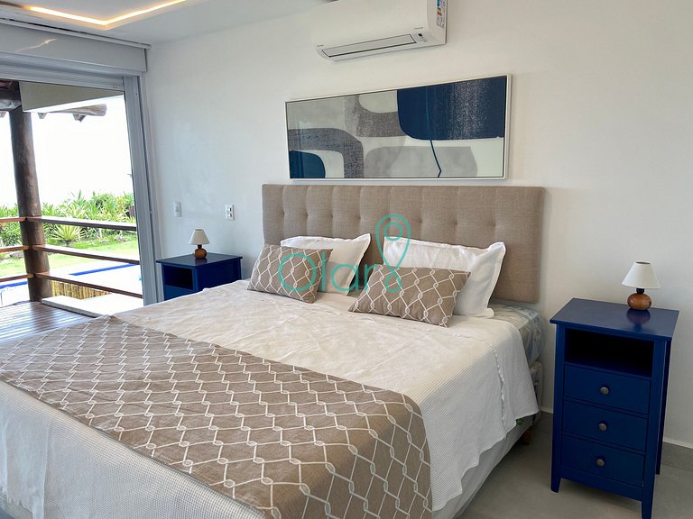 Casa super pé na areia em condomínio na Barra do Una