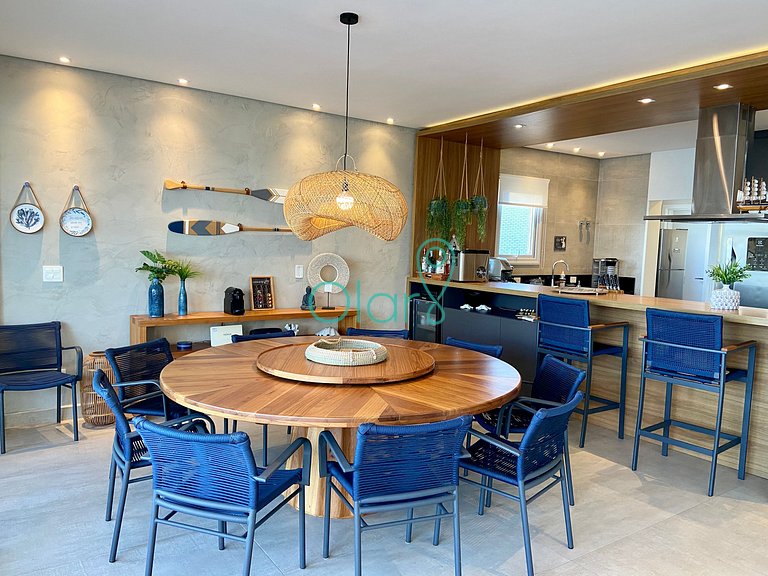 Casa em condomínio pé na areia, piscina privativa, com 4 suí