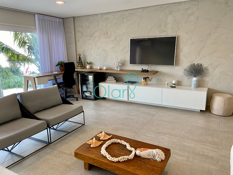 Casa em condomínio pé na areia, piscina privativa, com 4 suí