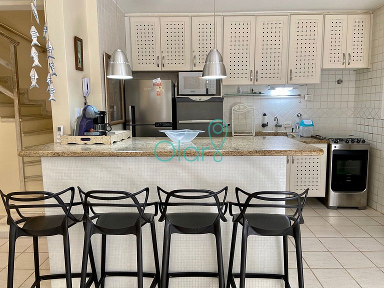 Casa em condomínio com apoio de praia e 4 suítes em Juquehy