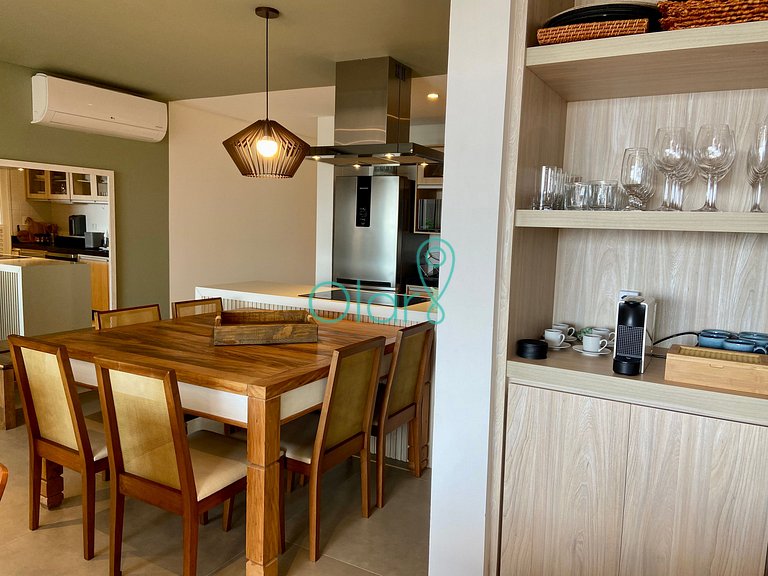 Casa pé na areia em condomínio com 4 suítes e piscina privat