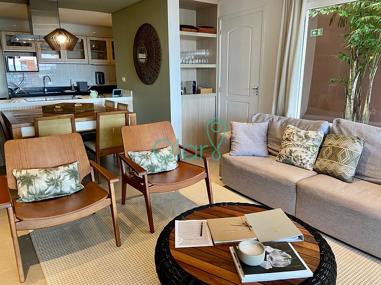 Casa pé na areia em condomínio com 4 suítes e piscina privat