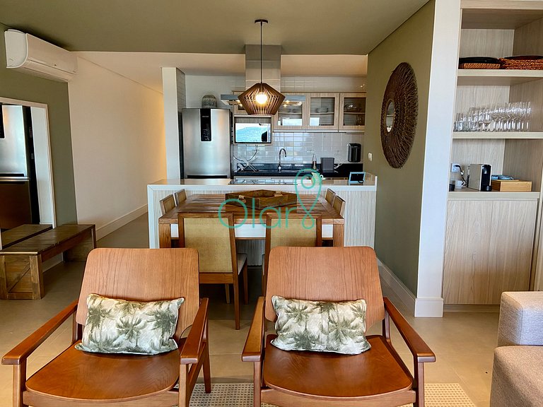 Casa pé na areia em condomínio com 4 suítes e piscina privat