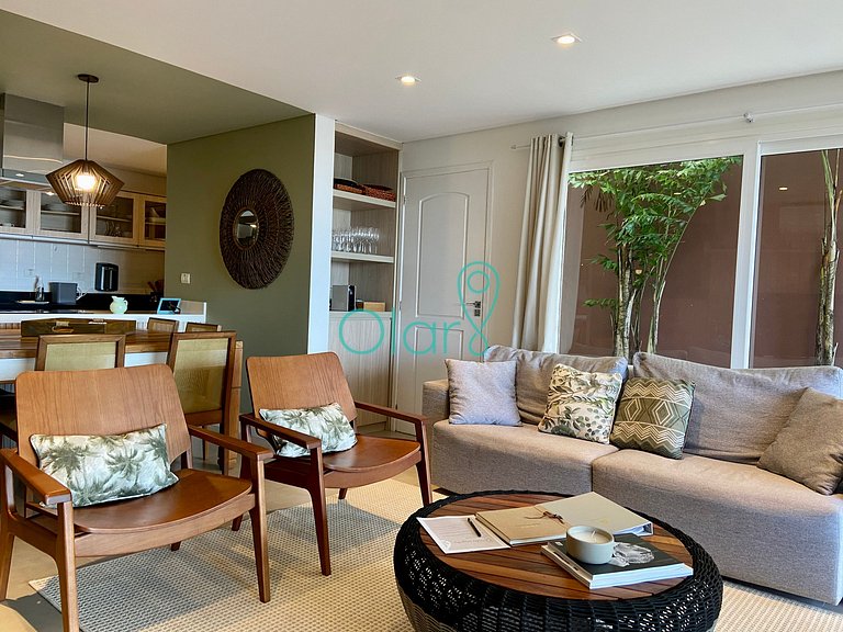 Casa pé na areia em condomínio com 4 suítes e piscina privat