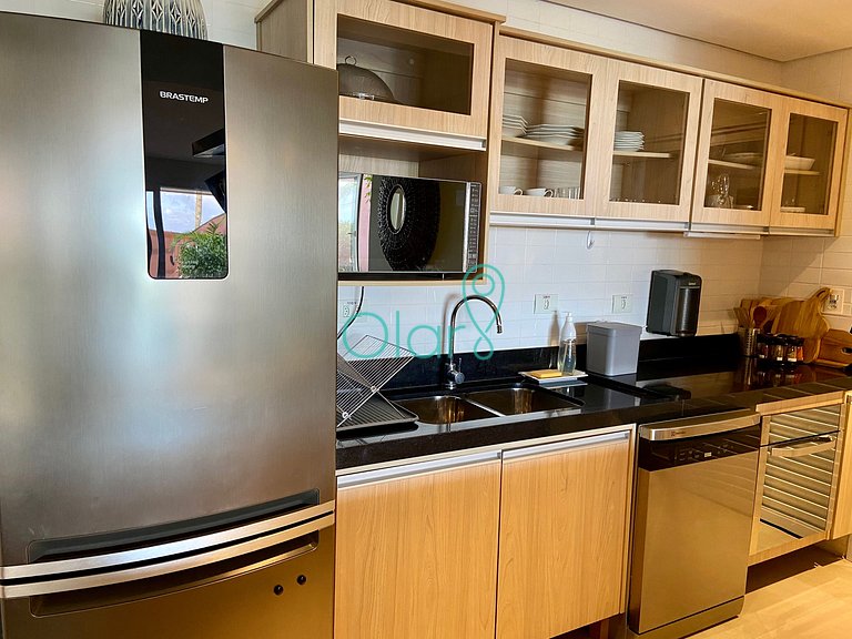 Casa pé na areia em condomínio com 4 suítes e piscina privat