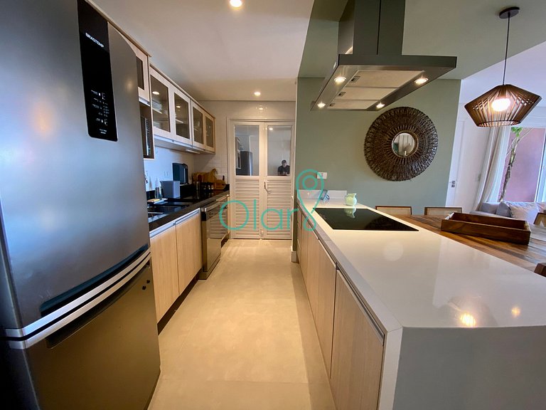 Casa pé na areia em condomínio com 4 suítes e piscina privat