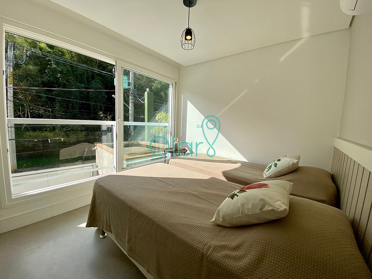 Casa pé na areia em condomínio com 4 suítes e piscina privat