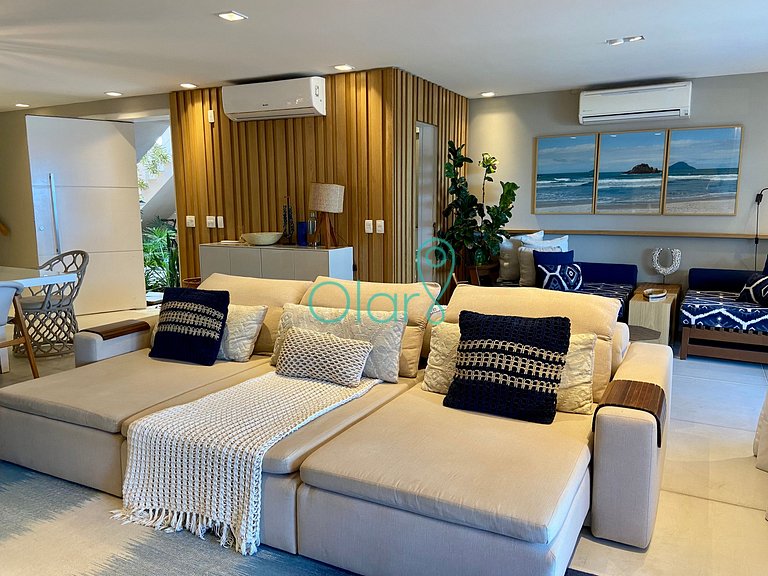 Casa pé na areia em condomínio, piscina privativa aquecida,