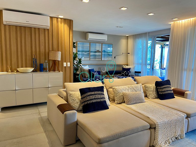 Casa pé na areia em condomínio, piscina privativa aquecida,