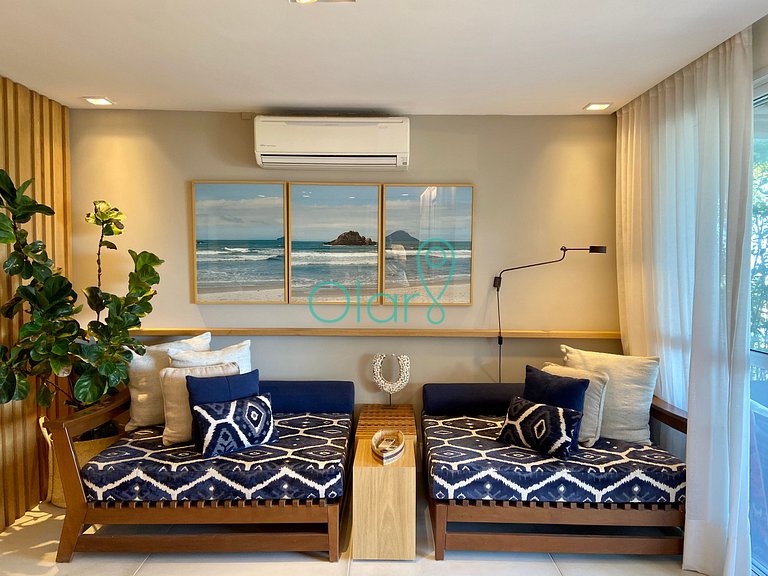 Casa pé na areia em condomínio, piscina privativa aquecida,