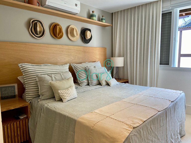 Casa pé na areia em condomínio, piscina privativa aquecida,