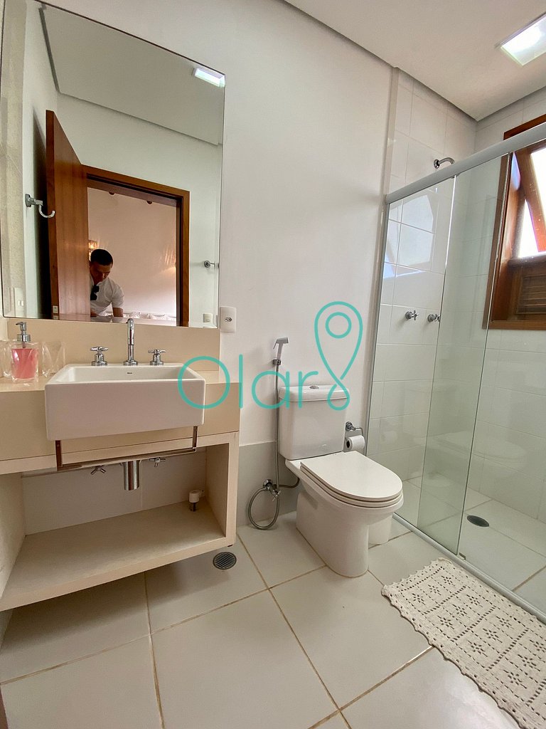 Casa pé na areia em condomínio com 4 suítes na Barra do Una