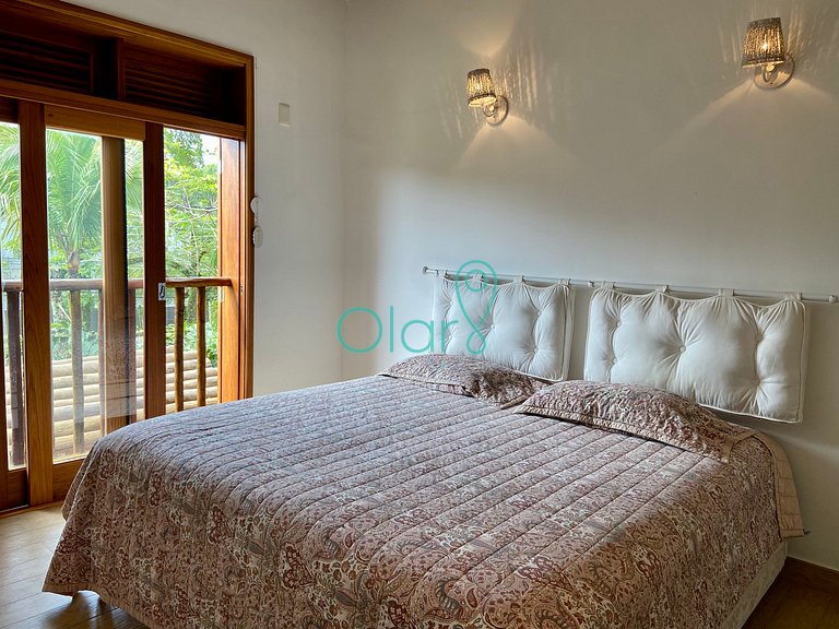 Casa pé na areia em condomínio com 4 suítes na Barra do Una