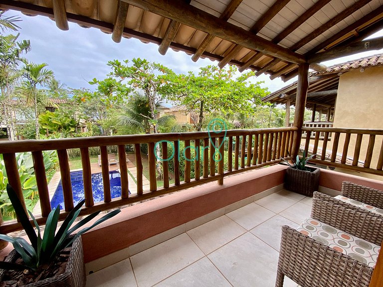 Casa pé na areia em condomínio com 4 suítes na Barra do Una