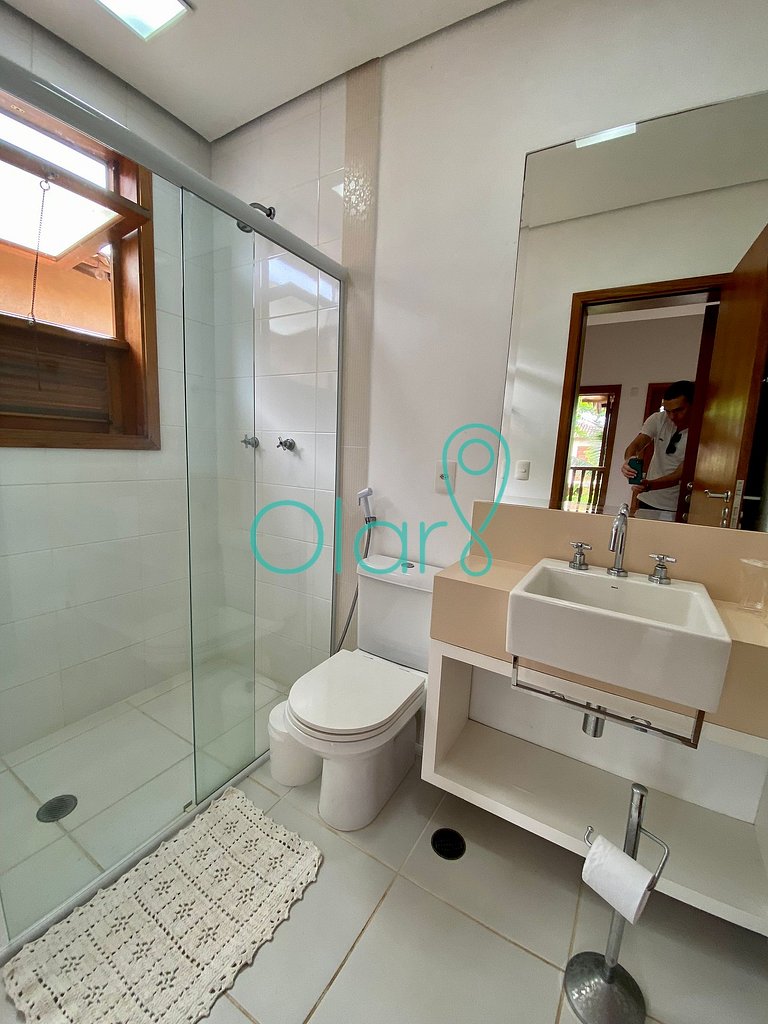 Casa pé na areia em condomínio com 4 suítes na Barra do Una