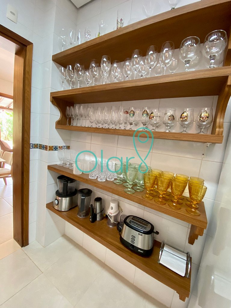 Casa pé na areia em condomínio com 4 suítes na Barra do Una