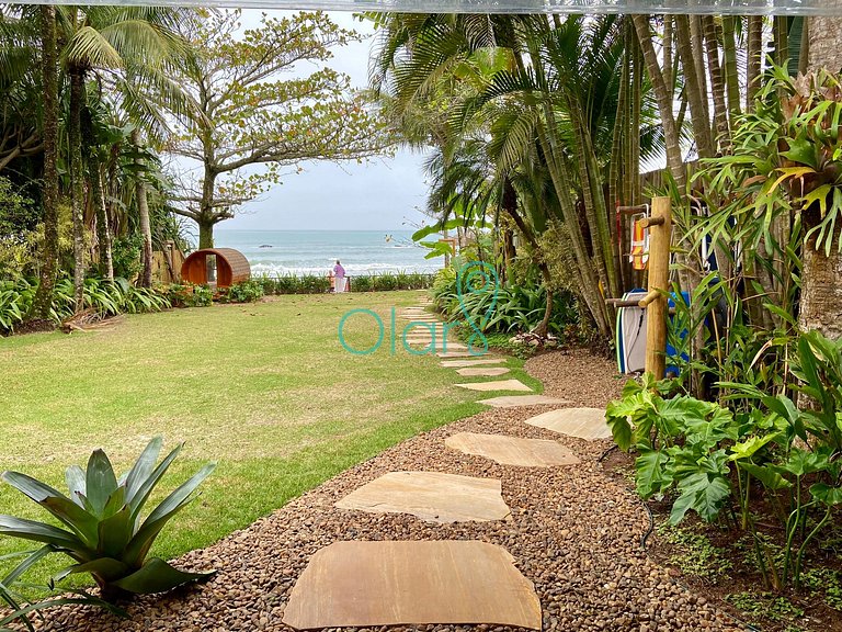 Casa fora de condomínio, pé na areia, para até 9 pessoas